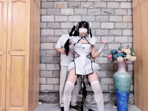 Bondage Bliss: White Dress, Black Boots, Total Surrender