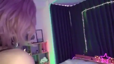 Bondage Bliss: Pink-Haired Goddess Explores Her Desires