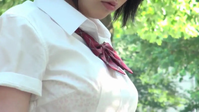 F Cup under her uniform 3