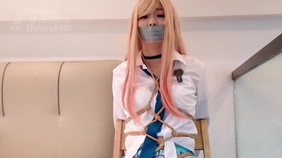 Blonde's Bondage Bliss: Tease, Restraint, Pure Desire