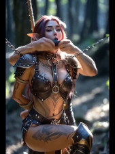 Resisting elfs getting tied and gagged (AI compilation)