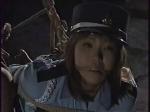 Japanese security woman Moe Yamasaki
