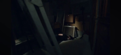 Girl bound and gagged in a basement