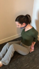 Barefoot , bound and gagged