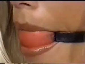 Very Blonde, very ball-gagged