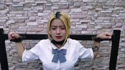 Bound & Teased: White Shirt, Blue Skirt, Wet & Wild