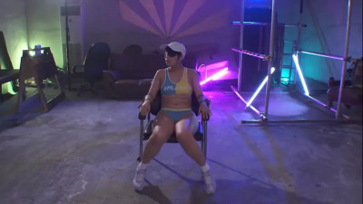 blindfolded japanese chair bondage