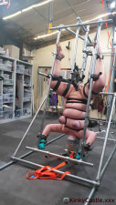 Inverted device bondage fucking machine
