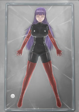 Bondage Babe: Red Pants & Purple Hair Seduction