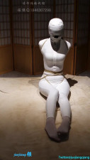 Sleek Suit, White Dress Bondage: Elegant Desires
