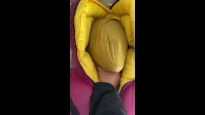 bondage in parkasite cryo bag