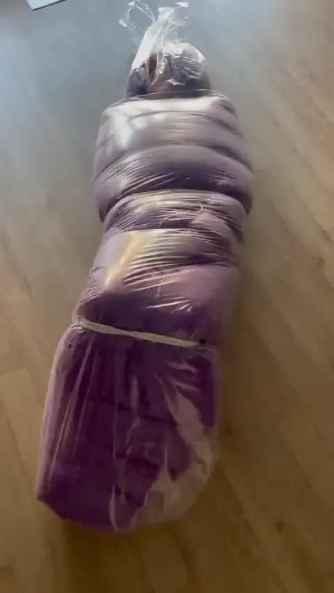 New Bondage Scene: down suitbag bound in plastic bag - Stream & Download HD | BondageVid.com