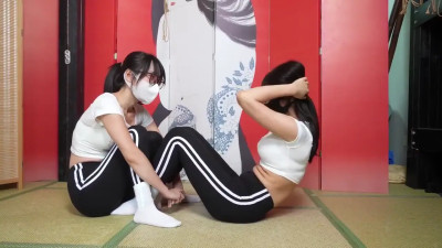 Bondage Bliss: White Shirt & Black Pants Seduction
