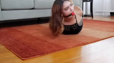 Hogtied ballgagged