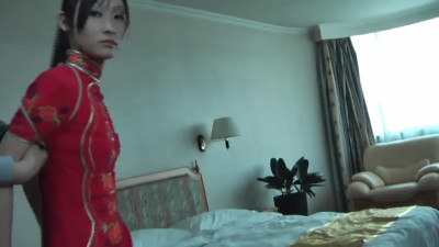 Red Dress Bondage: Seductive Self-Exploration