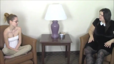 Tight Tape Challenge For Perky Babysitter