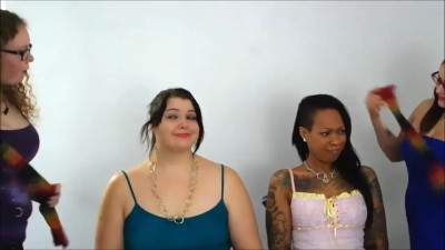 Lesbian Gag Battle: Vet Wrap Silence & Gagged Kisses