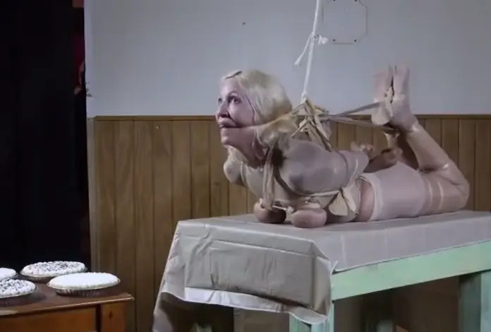 New Bondage Scene: tight table hogtie - Stream & Download HD | BondageVid.com