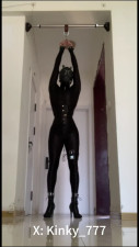 Self bondage with electrical shock