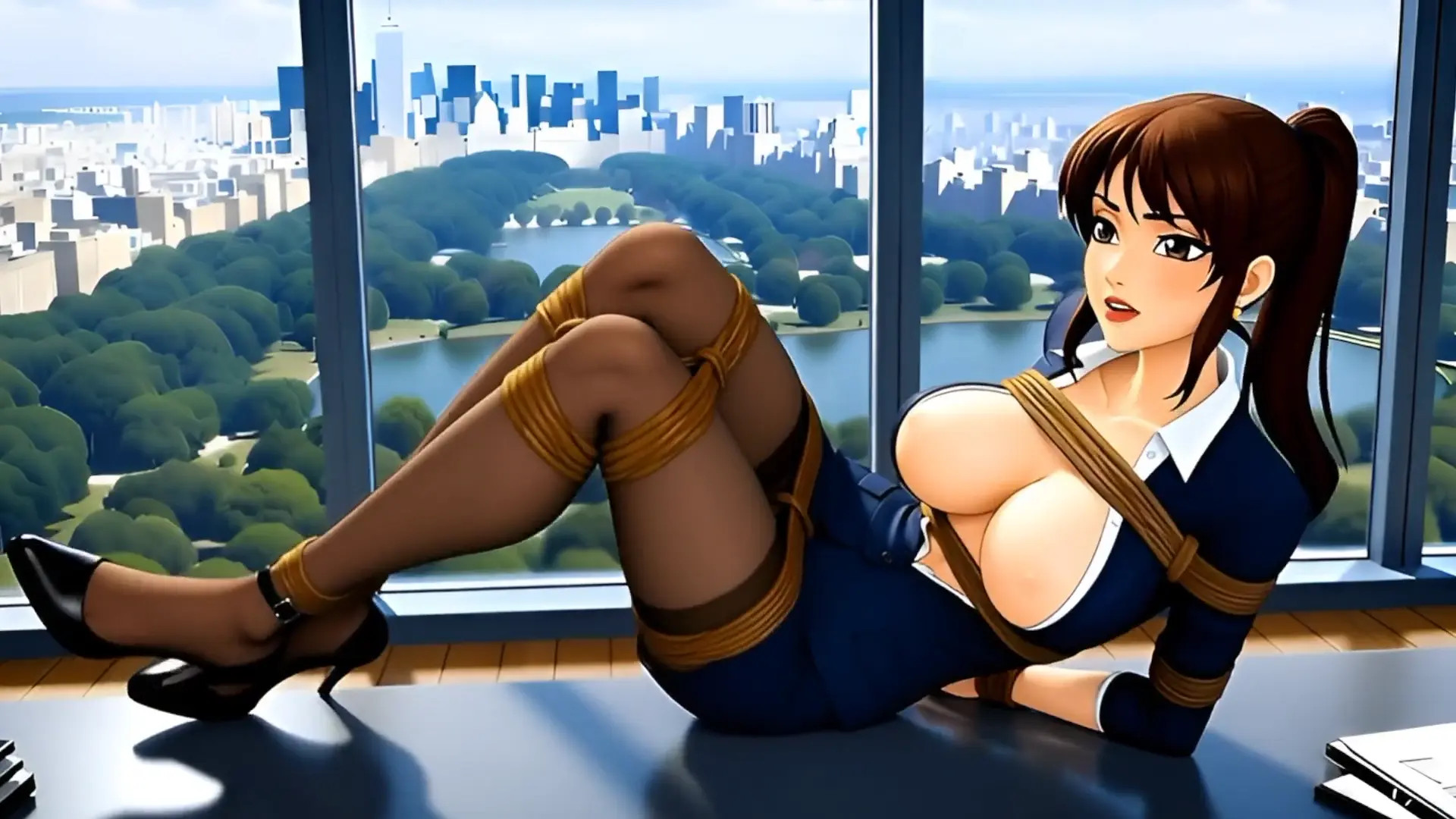 New Bondage Scene: Bound tales of desire - secretary in bondage - Stream & Download HD | BondageVid.com