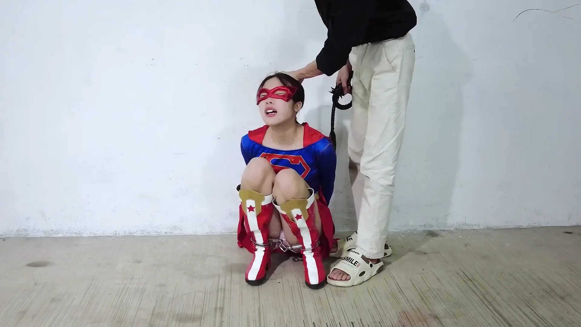 New Bondage Scene: Red Dress Bound: Passionate Bondage & Superhero Play - Stream & Download HD | BondageVid.com
