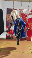 Blue Dress Bondage: Swing, Handstand & Rope Tease