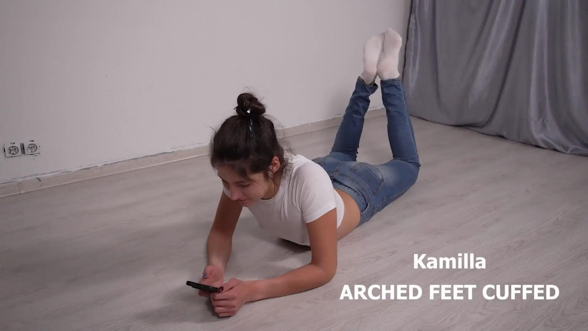 New Bondage Scene: Kamilla - Arched Feet Cuffed - Stream & Download HD | BondageVid.com