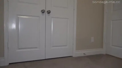 Tied up and stuffed in a closet