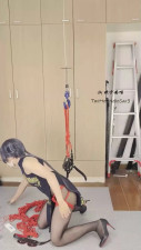 Bondage Bliss: Red & Black Rope Play