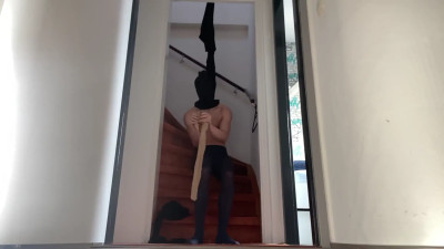 Pantyhose encasement hanging pt.2