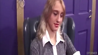 Blonde punished