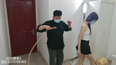 Bondage & Masquerade: White Shirt, Black Skirt, Tied Sensation