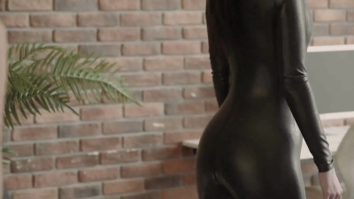 catsuit látex belt body