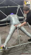 Duct tape cross vibed into convulsions