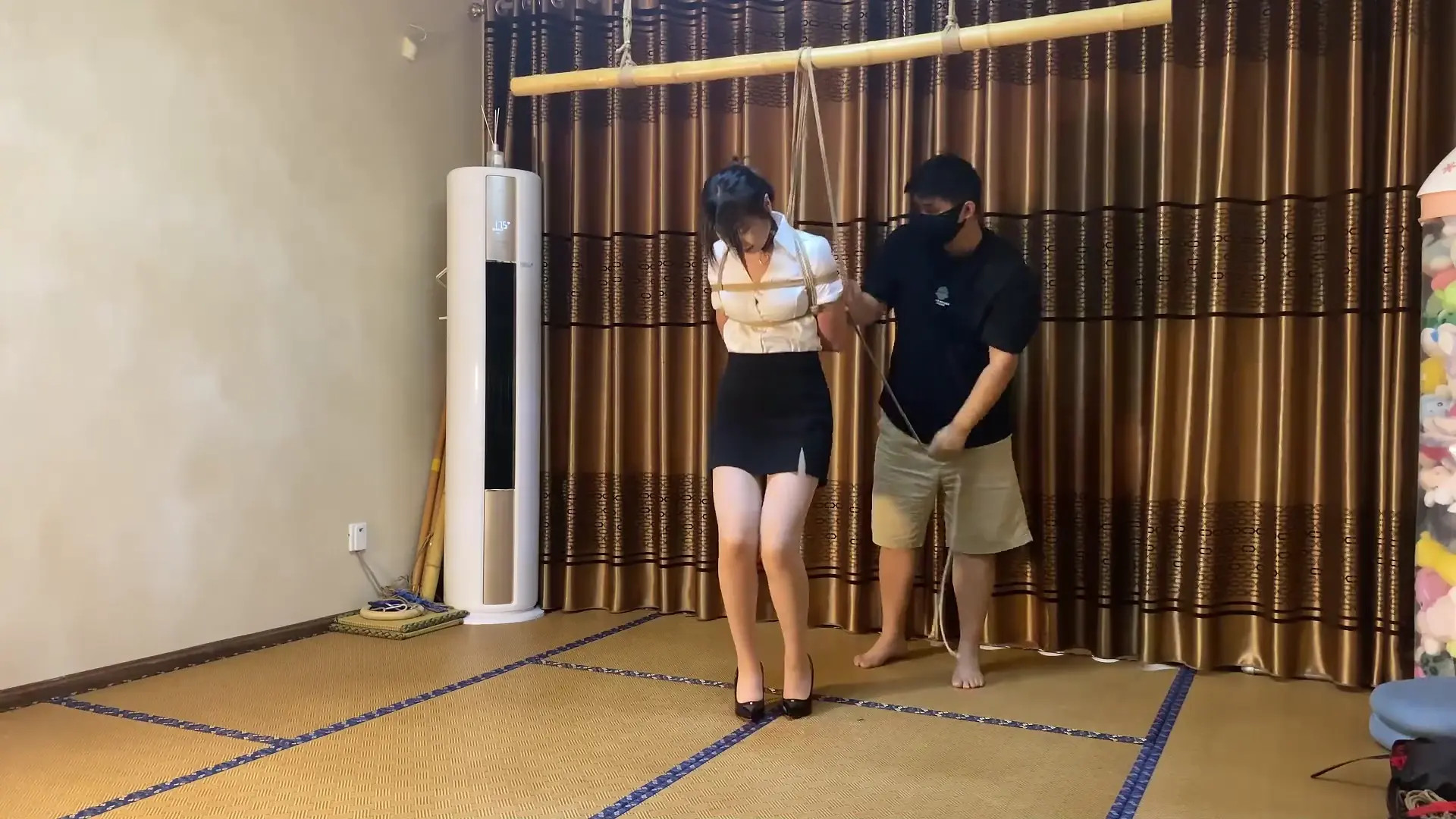 New Bondage Scene: Bound & Exposed: Intense Bondage & Yoga Seduction - Stream & Download HD | BondageVid.com