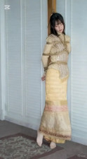 Myanmar traditional clothe girl