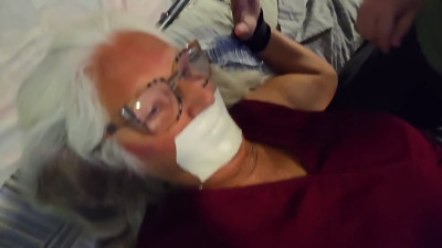Granny bound by masked intruder