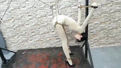 Blonde Bondage: Pole Tricks & Tight Ties