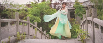 Chinese girl in heavy chains