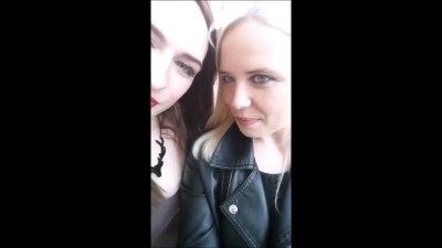 Self-Gagged Blonde In Public Library