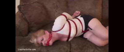Bondage Beauty: Red & Black Dress Erotic Thrills
