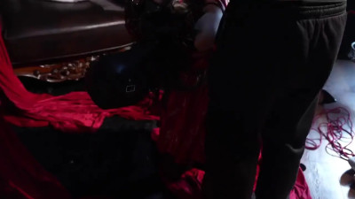 Red Dress Bondage: Seductive Play & Intimate Thrills