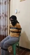 Indonesian Wrap-Gagged and Blindfolded