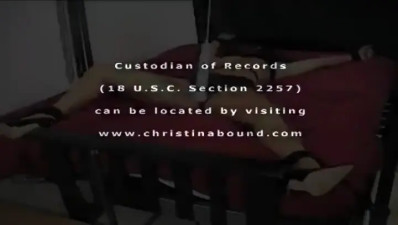Christina Carter bondage
