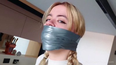 Tapegagged girl