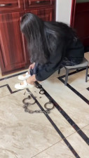 POV leg and handcuffs