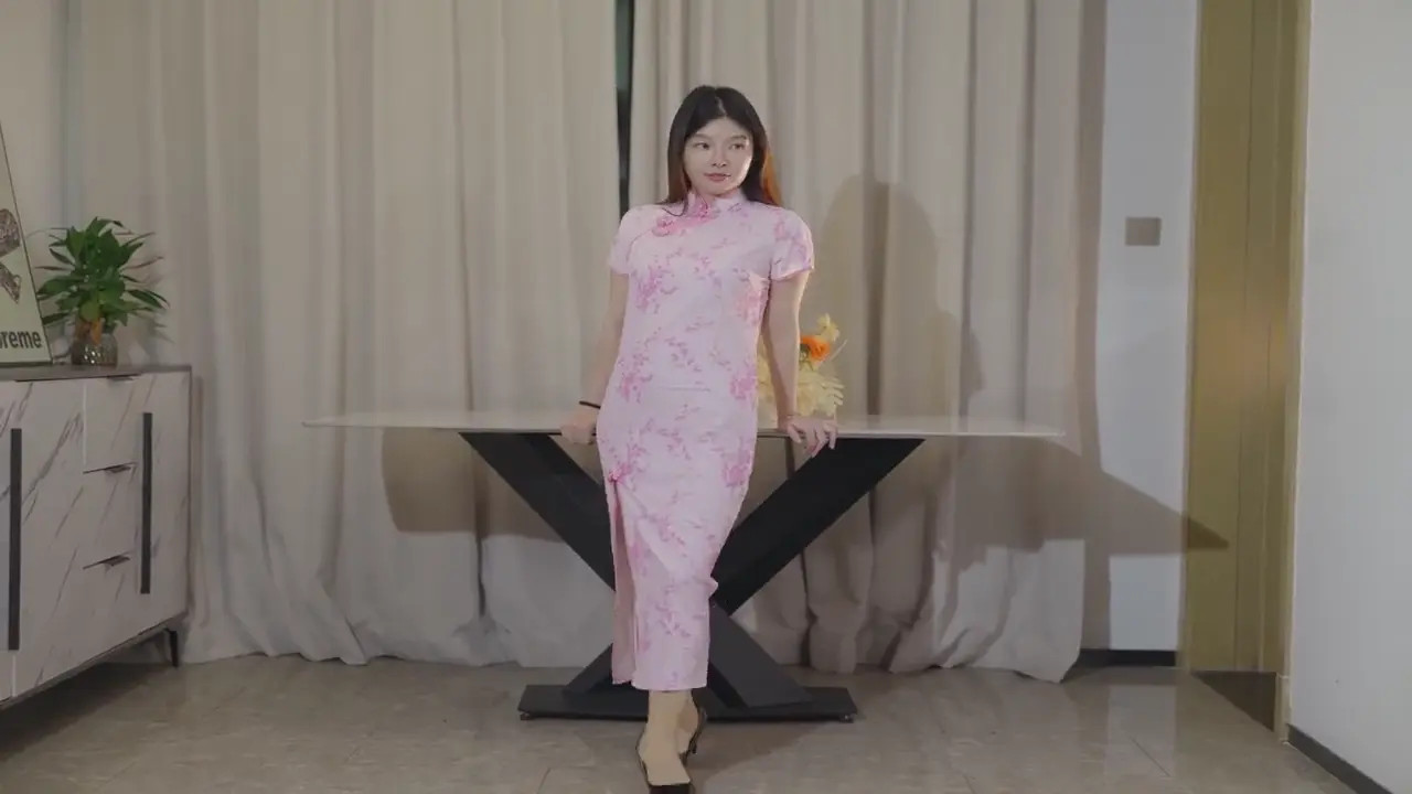 New Bondage Scene: Pink Dress Bondage: Elegant Woman Teases in Tight S&M - Stream & Download HD | BondageVid.com