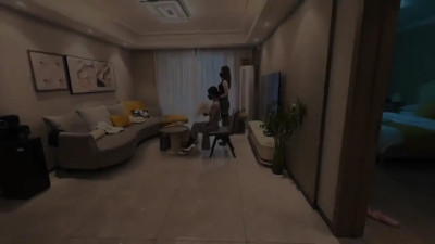 Bound Desire: Seductive Bondage & Playful Living Room Sex