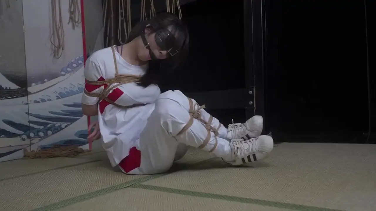New Bondage Scene: Bondage Bliss: White & Red Sultry Session - Stream & Download HD | BondageVid.com