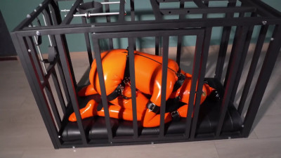 Latex prison girl